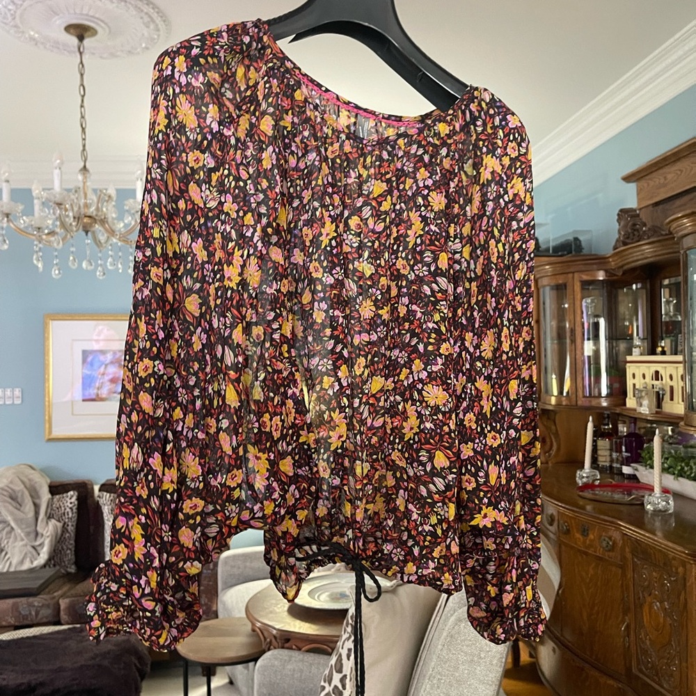 Anthropologie Multicolor Floral Blouse